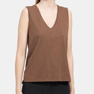 NWT Theory Slub Knit Sleeveless Cotton Top